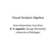 Visual Analysis Algebra