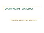 ENVIRONMENTAL PSYCHOLOGY