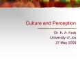 Culture and Perception PowerPoint PPT Presentation
