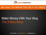 How To Make Money With A Blog