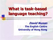 What is task-based language teaching?