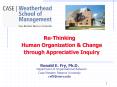 Re-Thinking Human Organization PowerPoint PPT Presentation