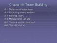 Chapter-18: Team Building PowerPoint PPT Presentation