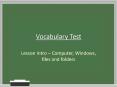 Vocabulary Test PowerPoint PPT Presentation