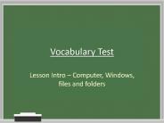 Vocabulary Test