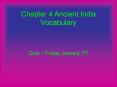Chapter 4 Ancient India Vocabulary PowerPoint PPT Presentation