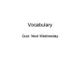 Vocabulary PowerPoint PPT Presentation
