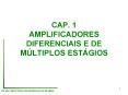 CAP. 1 AMPLIFICADORES DIFERENCIAIS E DE M PowerPoint PPT Presentation