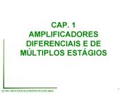CAP. 1 AMPLIFICADORES DIFERENCIAIS E DE M