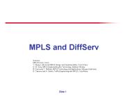 MPLS and DiffServ