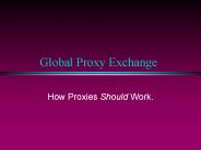 Global Proxy Exchange