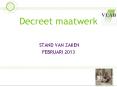 Decreet maatwerk PowerPoint PPT Presentation