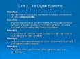 Unit 2: The Digital Economy PowerPoint PPT Presentation