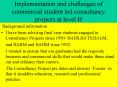 Implementation and challenges of commercial student led consultancy projects at level H PowerPoint PPT Presentation