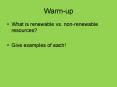 Warm-up PowerPoint PPT Presentation