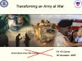 Transforming an Army at War PowerPoint PPT Presentation
