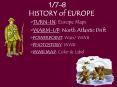 1/7-8 HISTORY of EUROPE PowerPoint PPT Presentation