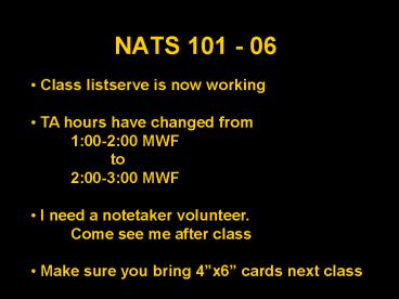NATS 101 - 06