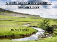 A study on the water quality of Austwick beck PowerPoint PPT Presentation