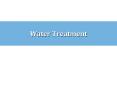 Water Treatment PowerPoint PPT Presentation