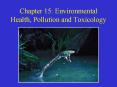 Chapter 15: Environmental Health, Pollution and Toxicology PowerPoint PPT Presentation