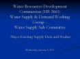 Water Resources Development Commission (HB 2661) Water Supply PowerPoint PPT Presentation