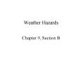 Weather Hazards PowerPoint PPT Presentation