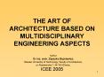 THE ART OF ARCHITECTURE BASED ON MULTIDISCIPLINARY ENGINEERING ASPECTS PowerPoint PPT Presentation