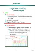 Longitudinal waves and Fourier Analysis. PowerPoint PPT Presentation