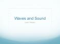 Waves and Sound PowerPoint PPT Presentation