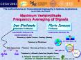 Maximum Verisimilitude Frequency Averaging of Signals PowerPoint PPT Presentation