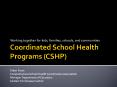 Coordinated School Health Programs (CSHP) PowerPoint PPT Presentation