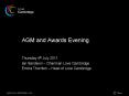 AGM and Awards Evening PowerPoint PPT Presentation