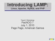 Introducing LAMP: Linux, Apache, MySQL and PHP