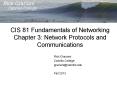CIS 81 Fundamentals of Networking Chapter 3: Network Protocols and Communications PowerPoint PPT Presentation