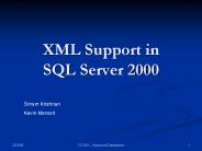 XML Support in SQL Server 2000
