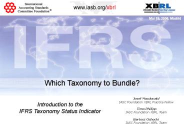 Which Taxonomy to Bundle?