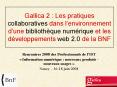 Gallica 2 : Les pratiques collaboratives dans l PowerPoint PPT Presentation