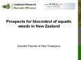 Prospects for biocontrol of aquatic weeds in New Zealand PowerPoint PPT Presentation