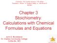 Chapter 3 Stoichiometry: Calculations with Chemical Formulas and Equations PowerPoint PPT Presentation