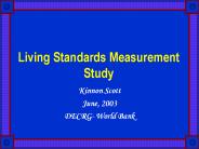Living Standards Measurement Study