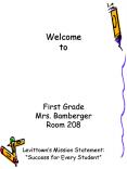 Welcome to Back to School Night Kindergarten 2004 Mrs. Bamberger PowerPoint PPT Presentation