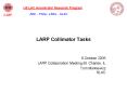 LARP Collimator Tasks PowerPoint PPT Presentation