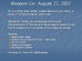 Western Civ: August 27, 2007 PowerPoint PPT Presentation