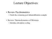 Lecture Objectives:
