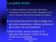 Les petits stocks PowerPoint PPT Presentation