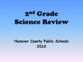 2nd Grade Science Review PowerPoint PPT Presentation