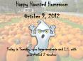 Happy Haunted Homeroom October 9, 2012 PowerPoint PPT Presentation
