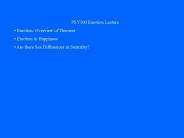 PSY100 Emotion Lecture