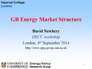 GB Energy Market Structure